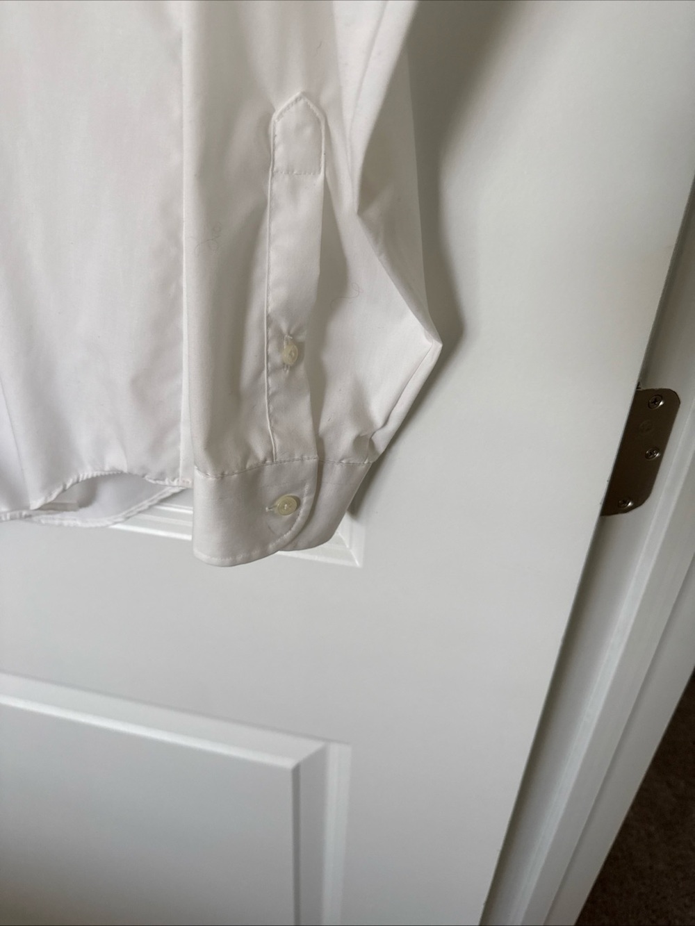 Geoffrey Beene Men's White Solid Dress Shirt 16 34/35 - Picture 4 of 8